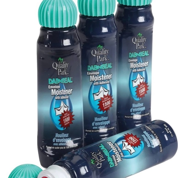 Quality Park 4 Bottles of Dab-N-Seal Envelope Moistener with Adhesive - Picture 8 of 9